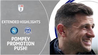 POMPEY PROMOTION PUSH  Wycombe Wanderers v Portsmouth extended highlights [upl. by Festus215]