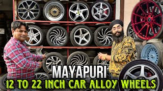 Cheapest 🔥Tyres Alloy Wheels Second Hand Tyres🛞 Alloy Wheels Market In Delhi  Second Hand Tyres [upl. by Donetta]