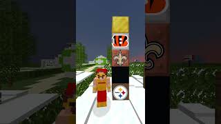 BLIND RANKING NFL TEAMS minecraft challenge funny memes nfl football superbowl playoffs [upl. by Marigolda]