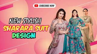 New Stylish Sharara Suit design stylish sharara suit  sharara dress shahara suitfashion dress [upl. by Tavy504]