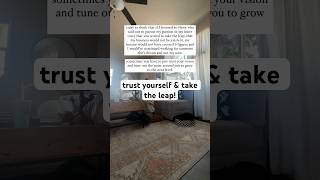 Trust yourself to take the LEAP graphicinspiration businessowner businesslife [upl. by Nalid]