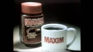 Vintage Maxim Coffee Commercial 1976 [upl. by Eelarol]