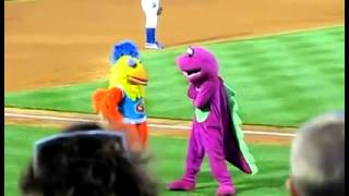 Duelo de baile entre mascotas equipos de baseball [upl. by Vetter]