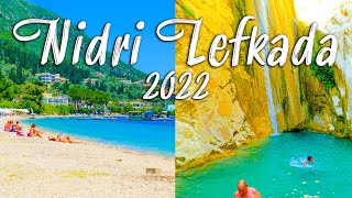 Nidri Lefkada Greece  explore Nidri walking around visiting the waterfall of Nidri Greece 2022 [upl. by Alikat877]