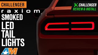 20082014 Challenger Raxiom Smoked LED Tail Lights Review amp Install [upl. by Etessil]