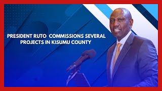 RUTO IN KISUMU PRESIDENT LAUNCHES MEGA PROJECTS IN KISUMU COUNTY [upl. by Moreville92]