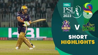 Short Highlights  Quetta Gladiators vs Multan Sultans  Match 28  HBL PSL 8  MI2T [upl. by Darahs586]