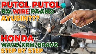 Paano Mag Wiring ng Skeleton na Motor  HONDA WAVEXRMBRAVO [upl. by Keyte320]