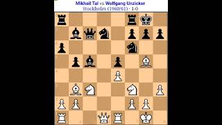 Mikhail Tal vs Wolfgangtal chess game Tal sacrificestal check mate in 17 movestal [upl. by Anam]