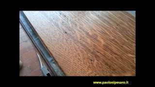 Wood Distressing machine wormy effect for parquet and flooring [upl. by Barnes]