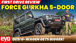 Force Gurkha 5door  Indian GWagen  evo India [upl. by Egor]