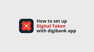 DBS digibank app  How to set up Digital Token [upl. by Idnaj]