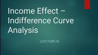 Income Effect in Indifference Curve Analysis  Income Effect  Consumer Equilibrium  Part9  EK [upl. by Dotson]