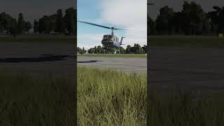 Softest UH1 Landing Ive Ever Done dcs dcsworld simulator aviation aircraft landing hover [upl. by Ravert]