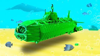 BUILD THE BIGGEST SUBMARINE CHALLENGE Trailmakers [upl. by Yecal]