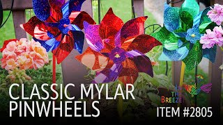 Classic Mylar Pinwheels  8 PC Wholesale Garden Décor  In the Breeze [upl. by Buell]