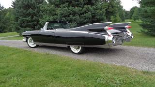 1959 Cadillac Eldorado Biarritz Convertible in Black amp Ride on My Car Story with Lou Costabile [upl. by Nessy]