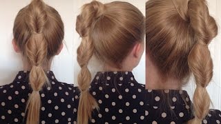 Back to School Hairstyles Faux Fishtail Braid Tutorial for Long Hair [upl. by Nosaes]