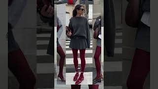 Easy Ways to Rock Maroon How to style maroon stockingsStockings This Season ❤️‍🔥 [upl. by Carolle]