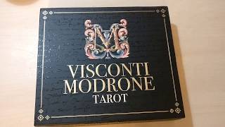 133 Visconti Modrone Tarot by Lo Scarabeo  unboxing [upl. by Aliuqehs]