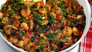 Perfect Nigerian Vegetable Stew  Vegetable Sauce [upl. by Amle950]