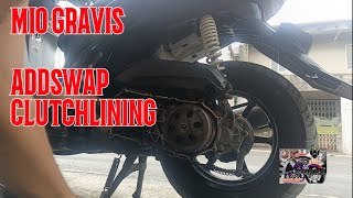 MIO GRAVIS ADD SWAP CLUTCH LINING [upl. by Hgielak196]