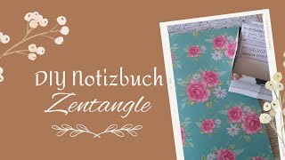 Notizbuch DIY für Zentangle amp schnell einfach mit LangarmTacker zentangle zentangleübungsbuch [upl. by Erhart]