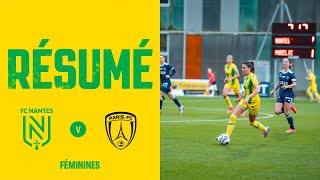 Féminines J06  FC Nantes  Paris FC  Un premier point à domicile [upl. by Lammond]