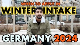 When and How to Apply for German Universities Admissions for Winter Intake 202425 [upl. by Anaoj]