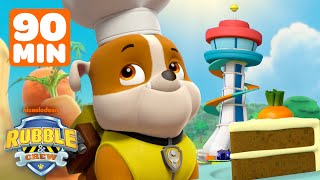 PAW Patrol Rubble Makes Daring Rescues amp Bakes a Cake  90 Minute Compilation  Rubble amp Crew [upl. by Wiggins]