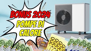 BONUS Pompe di calore 2024 [upl. by Aniaz]