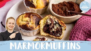 Marmormuffins  Diese Muffins sind SO SCHNELL UND SO EINFACH zubereitet 😋 😍  Einfach Backen [upl. by Katina]