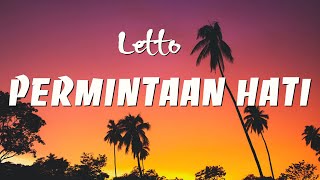 Letto  Permintaan Hati Lirik Video [upl. by Mond]