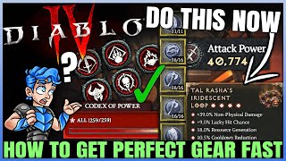 Diablo 4  Best Max Rank Legendary Aspect amp Greater Affix Gear Fast Farm Tricks  Season 4 Guide [upl. by Bolger]