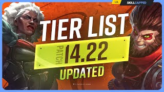 NEW UPDATED TIER LIST for PATCH 1422  League of Legends [upl. by Saxon]