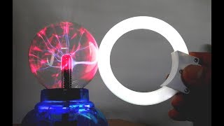 Plasma Ball experimentation with fluorescent tube lamp Surprisingly similar to tesla coil [upl. by Bledsoe]