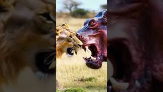 Hippopotamus vs Lion Who Would Eat WhomaiGPTsoraklingopenaistoryanimal [upl. by Schlicher557]