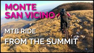 MTB M San Vicino  Descent from the Summit  All Mountain Trail [upl. by Bluhm]