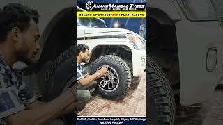 Bolero Upgraded featuring Plati alloys from Anand Mangal Tyre shorts alloys alloywheels [upl. by Garold609]