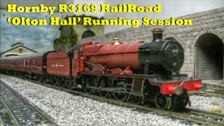 Hornby R3169 RailRoad Olton Hall Running Session [upl. by Bender]