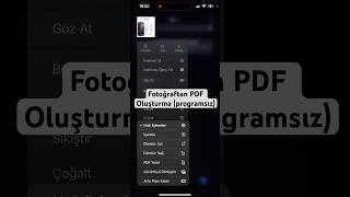 iPhone fotoğraftan PDF yapma pdf [upl. by Anpas]