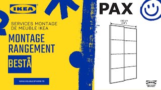 Montage porte coulissante Ikea PAX [upl. by Eninaj619]