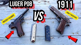 Luger P08 VS 1911 [upl. by Stagg]