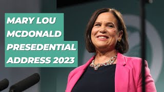 Mary Lou McDonald Sinn Féin Ard Fheis Presidential Address 2023 [upl. by Cosma]