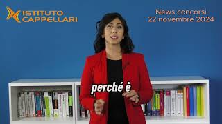 News concorsi 22 novembre 2024 [upl. by Acirtal723]