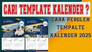 CARA MENDAPATKAN TEMPLATE5 KALENDER TAHUN 2025 omdea [upl. by Earezed]