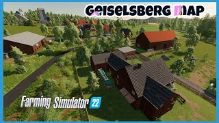 GEISELSBERG 2K22  NEW MOD MAP FARMING SIMULATOR 22 FLY OVER [upl. by Lorrayne]