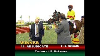 Adjudicate with Y S Srinath up wins The Indian Turf Invitation Cup Gr 1 2019 [upl. by Aihtela654]