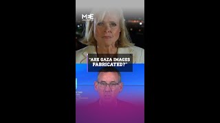 News presenter challenges Israeli governments account of Gaza strikes on civilian structures [upl. by Sivla]