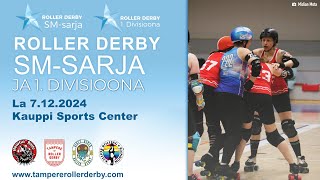 Roller derby  SMSarja ja 1 div turnaus  Tampere 20241207 [upl. by Ettelegna552]